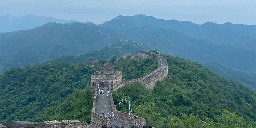 Näkymä Kiinan muurille
