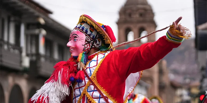 Inti Raymi -juhlat Plaza Mayor Cusco -aukiolla