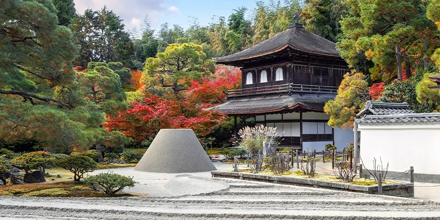 Ginkaku-ji eli Hopeapaviljonki Kiotossa