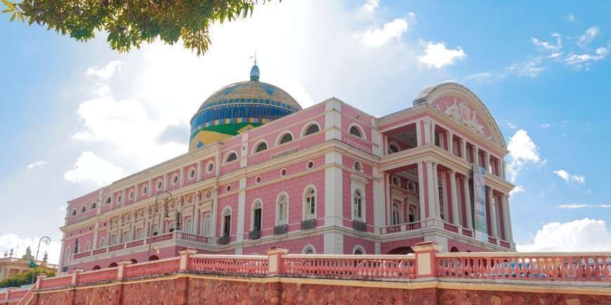 Kaunis Teatro Amazonas Brasilian Manausissa