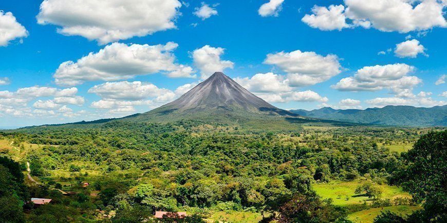 Näkymä Arenal-tulivuorelle Costa Ricassa