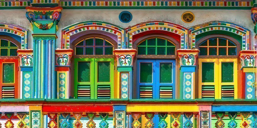 Värikäs Little India Singaporessa