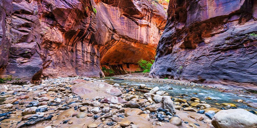 "The Narrow" Zionin kansallispuistossa, USA