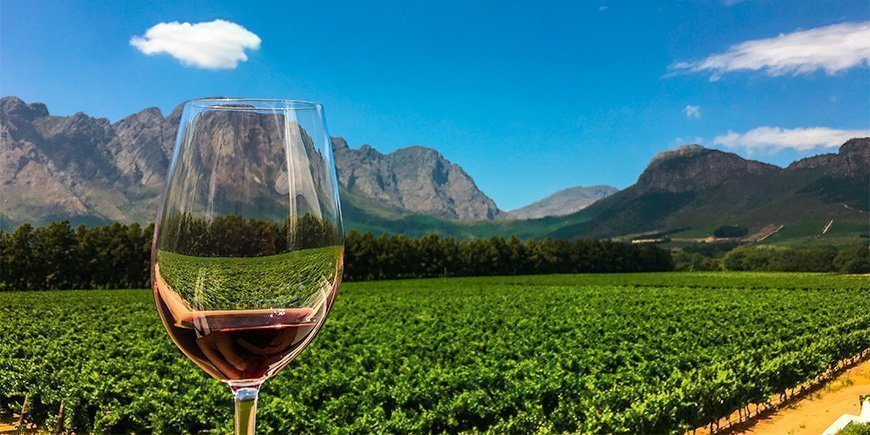 Viininmaistajaiset Franschhoekissa Länsi-Kapissa, Etelä-Afrikassa.
