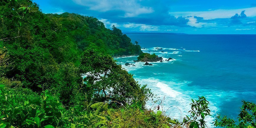 Corcovado Tyynenmeren rannalla Costa Ricassa