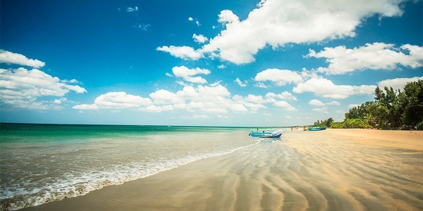 Trincomaleen ranta Sri Lankassa