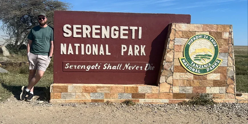 Liam Serengetin portilla