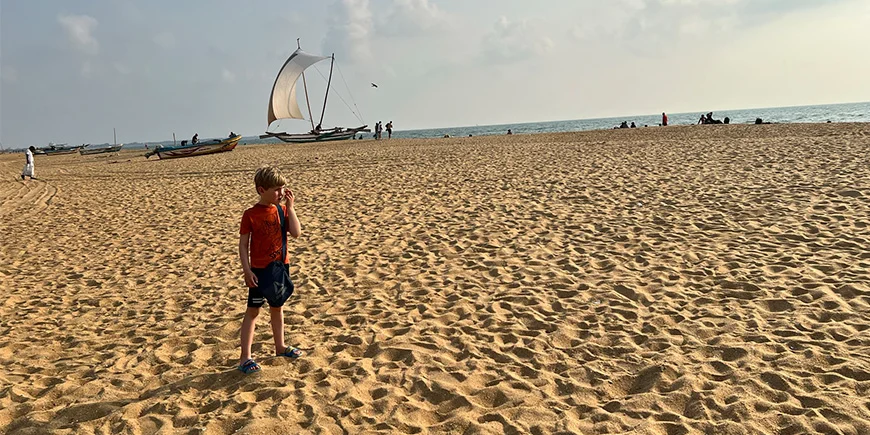 Poika Negombo Beachilla Sri Lankassa