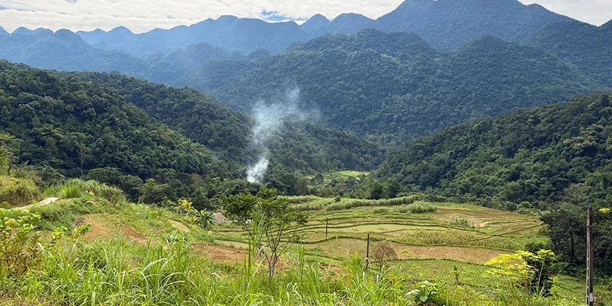 Kaunis Pu Luong Pohjois-Vietnamissa