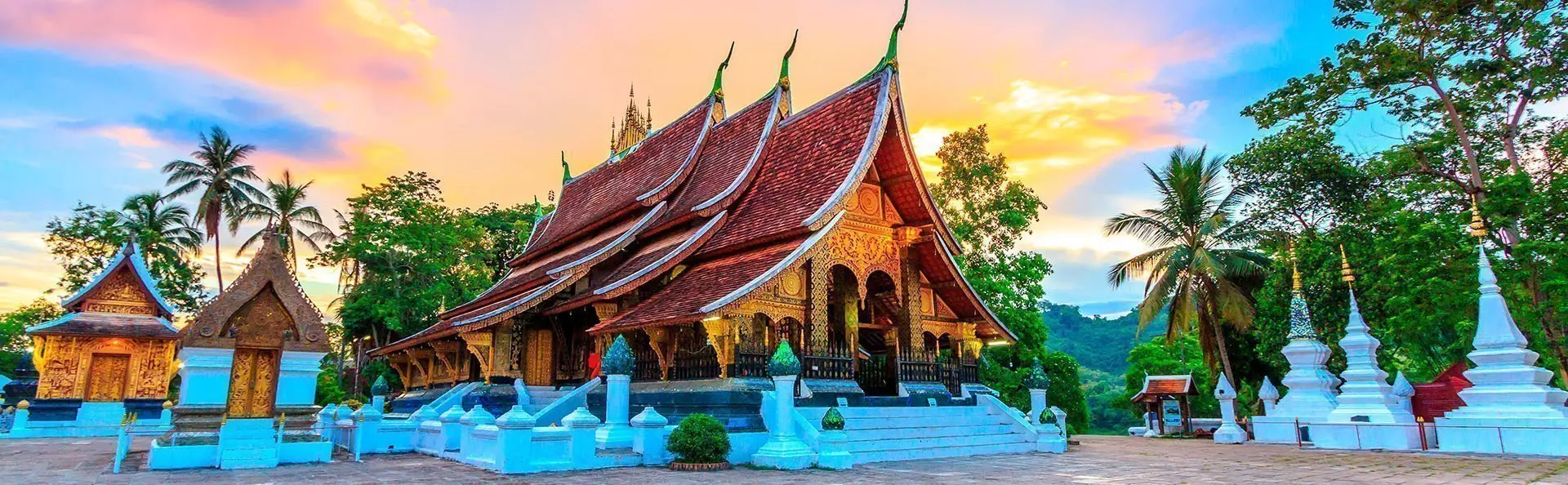 Wat Xieng Thong -temppeli Luang Prabangissa Laosissa