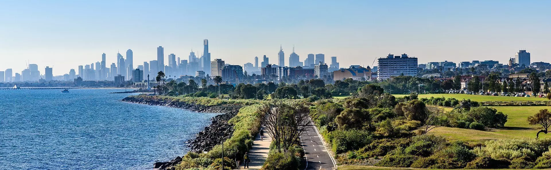 Ilmakuva Manlystä Sydneyn satamasta katsoen, New South Wales, Australia